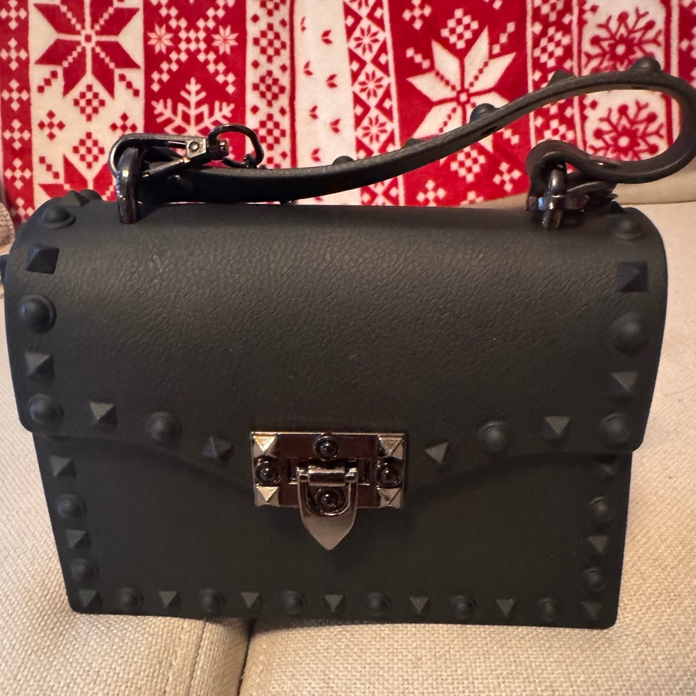 Studded Black Handbag